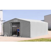 TOOLPORT 8x8m Zelthalle, PVC-Plane, grau, ohne Statik – (79928) TOOLPORT 8x8m Zelthalle, PVC-Plane, grau, ohne Statik – (79928)