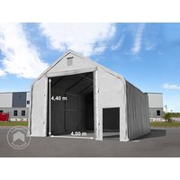 TOOLPORT 8x8m Zelthalle, PRIMEtex-Plane, grau, mit Statik (Betonuntergrund) – (48852) TOOLPORT 8x8m Zelthalle, PRIMEtex-Plane, grau, mit Statik (Betonuntergrund) – (48852)