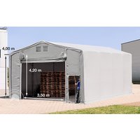 TOOLPORT 8x8m Zelthalle, PRIMEtex-Plane, grau, ohne Statik – (80017) TOOLPORT 8x8m Zelthalle, PRIMEtex-Plane, grau, ohne Statik – (80017)