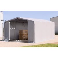 TOOLPORT 8x8m Zelthalle, PRIMEtex-Plane, grau, mit Statik (Betonuntergrund) – (94227) TOOLPORT 8x8m Zelthalle, PRIMEtex-Plane, grau, mit Statik (Betonuntergrund) – (94227)