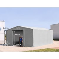 TOOLPORT 8x10m Zelthalle, PVC-Plane, grau, ohne Statik – (79940) TOOLPORT 8x10m Zelthalle, PVC-Plane, grau, ohne Statik – (79940)