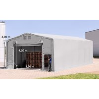 TOOLPORT 8x12m Zelthalle, PVC-Plane, grau, ohne Statik – (79969) TOOLPORT 8x12m Zelthalle, PVC-Plane, grau, ohne Statik – (79969)