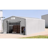 TOOLPORT 8x12m Zelthalle, PRIMEtex-Plane, grau, mit Statik (Erduntergrund) – (94000) TOOLPORT 8x12m Zelthalle, PRIMEtex-Plane, grau, mit Statik (Erduntergrund) – (94000)