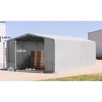 TOOLPORT 8x12m Zelthalle, PVC-Plane, grau, ohne Statik – (79968) TOOLPORT 8x12m Zelthalle, PVC-Plane, grau, ohne Statik – (79968)