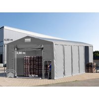 TOOLPORT 8×24 m Lagerzelt, PVC-Plane, grau, mit Bodenrahmen, mit Statik (Betonuntergrund) – (94278) TOOLPORT 8×24 m Lagerzelt, PVC-Plane, grau, mit Bodenrahmen, mit Statik (Betonuntergrund) – (94278)