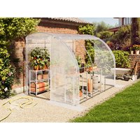 TOOLPORT 2x3m Anlehn-Foliengewächshaus, PE-Plane, weiß – (9032) TOOLPORT 2x3m Anlehn-Foliengewächshaus, PE-Plane, weiß – (9032)