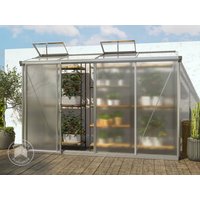 GFP 294 x 77 cm Anlehngewächshaus, Aluminium Natur – (GFPV00283) GFP 294 x 77 cm Anlehngewächshaus, Aluminium Natur – (GFPV00283)