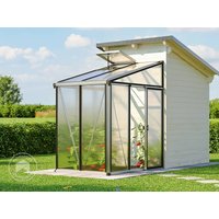 GFP 137 x 194 cm Anlehngewächshaus, pulverbeschichtet, Anthrazit RAL 7016 – (GFPV00746) GFP 137 x 194 cm Anlehngewächshaus, pulverbeschichtet, Anthrazit RAL 7016 – (GFPV00746)