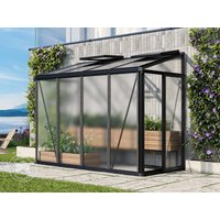 GFP 263 x 132 cm Anlehngewächshaus, pulverbeschichtet, Anthrazit RAL 7016 – (GFPV00753) GFP 263 x 132 cm Anlehngewächshaus, pulverbeschichtet, Anthrazit RAL 7016 – (GFPV00753)