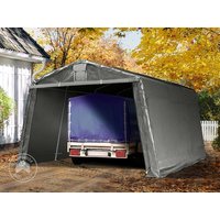 TOOLPORT 3,3×4,7m Zeltgarage, PE-Plane, grau – (8060) TOOLPORT 3,3×4,7m Zeltgarage, PE-Plane, grau – (8060)