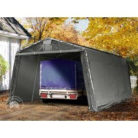 TOOLPORT 3,3×6,2m Zeltgarage, PE-Plane, grau – (8065) TOOLPORT 3,3×6,2m Zeltgarage, PE-Plane, grau – (8065)