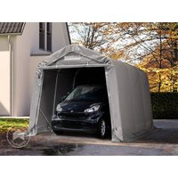 TOOLPORT 2,4×3,6m Zeltgarage, PVC-Plane, grau, ohne Statik – (67836) TOOLPORT 2,4×3,6m Zeltgarage, PVC-Plane, grau, ohne Statik – (67836)