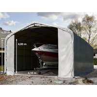 TOOLPORT 6x24m Zeltgarage, PRIMEtex-Plane, grau, mit Statik (Erduntergrund) – (99453) TOOLPORT 6x24m Zeltgarage, PRIMEtex-Plane, grau, mit Statik (Erduntergrund) – (99453)