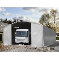 TOOLPORT 8x36m Zeltgarage, PVC-Plane, grau, mit Statik (Betonuntergrund) – (99471) TOOLPORT 8x36m Zeltgarage, PVC-Plane, grau, mit Statik (Betonuntergrund) – (99471)