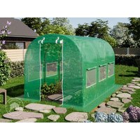 TOOLPORT 2x3m Foliengewächshaus, PE-Plane, grün – (8933) TOOLPORT 2x3m Foliengewächshaus, PE-Plane, grün – (8933)