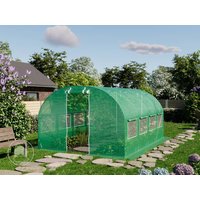 TOOLPORT 3x4m Foliengewächshaus, PE-Plane, grün – (8934) TOOLPORT 3x4m Foliengewächshaus, PE-Plane, grün – (8934)