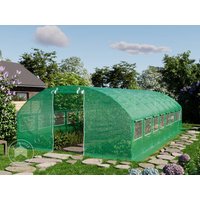 TOOLPORT 4x8m Foliengewächshaus, PE-Plane, grün – (8938) TOOLPORT 4x8m Foliengewächshaus, PE-Plane, grün – (8938)