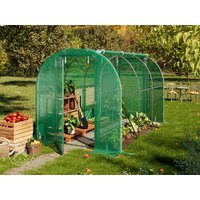 TOOLPORT 2x3m Foliengewächshaus, PE-Plane, grün – (8988) TOOLPORT 2x3m Foliengewächshaus, PE-Plane, grün – (8988)