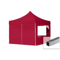 TOOLPORT 3x3m Aluminium Faltpavillon, inkl. 4 Seitenteile, rot – (59014) TOOLPORT 3x3m Aluminium Faltpavillon, inkl. 4 Seitenteile, rot – (59014)