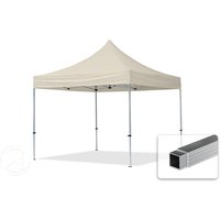 TOOLPORT 3x3m Aluminium Faltpavillon, ohne Seitenteile, creme – (59002) TOOLPORT 3x3m Aluminium Faltpavillon, ohne Seitenteile, creme – (59002)
