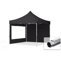 TOOLPORT 3x3m Aluminium Faltpavillon, inkl. 2 Seitenteile, schwarz – (600163) TOOLPORT 3x3m Aluminium Faltpavillon, inkl. 2 Seitenteile, schwarz – (600163)