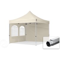 TOOLPORT 3x3m Aluminium Faltpavillon, inkl. 2 Seitenteile, creme – (600158) TOOLPORT 3x3m Aluminium Faltpavillon, inkl. 2 Seitenteile, creme – (600158)