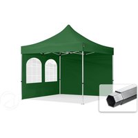 TOOLPORT 3x3m Aluminium Faltpavillon, inkl. 2 Seitenteile, dunkelgrün – (600166) TOOLPORT 3x3m Aluminium Faltpavillon, inkl. 2 Seitenteile, dunkelgrün – (600166)