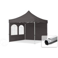 TOOLPORT 3x3m Aluminium Faltpavillon, inkl. 2 Seitenteile, dunkelgrau – (600168) TOOLPORT 3x3m Aluminium Faltpavillon, inkl. 2 Seitenteile, dunkelgrau – (600168)