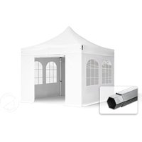 TOOLPORT 3x3m Aluminium Faltpavillon, inkl. 4 Seitenteile, weiß – (600135) TOOLPORT 3x3m Aluminium Faltpavillon, inkl. 4 Seitenteile, weiß – (600135)