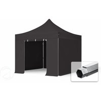 TOOLPORT 3x3m Aluminium Faltpavillon, inkl. 4 Seitenteile, schwarz – (600143) TOOLPORT 3x3m Aluminium Faltpavillon, inkl. 4 Seitenteile, schwarz – (600143)