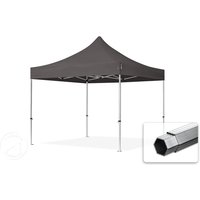 TOOLPORT 3x3m Aluminium Faltpavillon, ohne Seitenteile, dunkelgrau – (600148) TOOLPORT 3x3m Aluminium Faltpavillon, ohne Seitenteile, dunkelgrau – (600148)