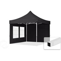 TOOLPORT 3x3m Stahl Faltpavillon, inkl. 2 Seitenteile, schwarz – (59040) TOOLPORT 3x3m Stahl Faltpavillon, inkl. 2 Seitenteile, schwarz – (59040)
