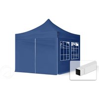 TOOLPORT 3x3m Stahl Faltpavillon, inkl. 4 Seitenteile, blau – (582633) TOOLPORT 3x3m Stahl Faltpavillon, inkl. 4 Seitenteile, blau – (582633)