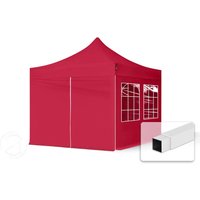 TOOLPORT 3x3m Stahl Faltpavillon, inkl. 4 Seitenteile, rot – (582631) TOOLPORT 3x3m Stahl Faltpavillon, inkl. 4 Seitenteile, rot – (582631)