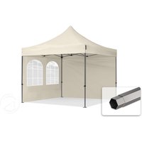 TOOLPORT 3x3m Stahl Faltpavillon, inkl. 2 Seitenteile, creme – (600012) TOOLPORT 3x3m Stahl Faltpavillon, inkl. 2 Seitenteile, creme – (600012)