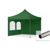 TOOLPORT 3x3m Stahl Faltpavillon, inkl. 2 Seitenteile, dunkelgrün – (600017) TOOLPORT 3x3m Stahl Faltpavillon, inkl. 2 Seitenteile, dunkelgrün – (600017)