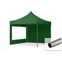 TOOLPORT 3x3m Stahl Faltpavillon, inkl. 2 Seitenteile, dunkelgrün – (600018) TOOLPORT 3x3m Stahl Faltpavillon, inkl. 2 Seitenteile, dunkelgrün – (600018)