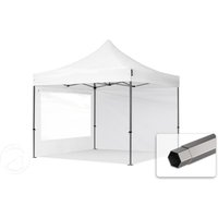 TOOLPORT 3x3m Stahl Faltpavillon, inkl. 2 Seitenteile, weiß – (600036) TOOLPORT 3x3m Stahl Faltpavillon, inkl. 2 Seitenteile, weiß – (600036)