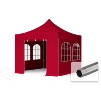 TOOLPORT 3x3m Stahl Faltpavillon, inkl. 4 Seitenteile, rot – (600032) TOOLPORT 3x3m Stahl Faltpavillon, inkl. 4 Seitenteile, rot – (600032)
