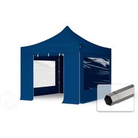 TOOLPORT 3x3m Stahl Faltpavillon, inkl. 4 Seitenteile, dunkelblau – (600010) TOOLPORT 3x3m Stahl Faltpavillon, inkl. 4 Seitenteile, dunkelblau – (600010)