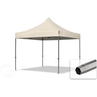 TOOLPORT 3x3m Stahl Faltpavillon, ohne Seitenteile, creme – (600011) TOOLPORT 3x3m Stahl Faltpavillon, ohne Seitenteile, creme – (600011)