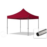 TOOLPORT 3x3m Stahl Faltpavillon, ohne Seitenteile, rot – (600031) TOOLPORT 3x3m Stahl Faltpavillon, ohne Seitenteile, rot – (600031)