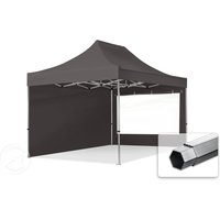 TOOLPORT 3×4,5m Aluminium Faltpavillon, inkl. 2 Seitenteile, dunkelgrau – (600210) TOOLPORT 3×4,5m Aluminium Faltpavillon, inkl. 2 Seitenteile, dunkelgrau – (600210)