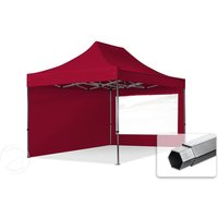 TOOLPORT 3×4,5m Aluminium Faltpavillon, inkl. 2 Seitenteile, rot – (600212) TOOLPORT 3×4,5m Aluminium Faltpavillon, inkl. 2 Seitenteile, rot – (600212)