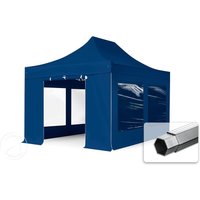 TOOLPORT 3×4,5m Aluminium Faltpavillon, inkl. 4 Seitenteile, blau – (600207) TOOLPORT 3×4,5m Aluminium Faltpavillon, inkl. 4 Seitenteile, blau – (600207)