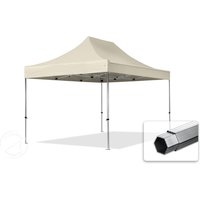 TOOLPORT 3×4,5m Aluminium Faltpavillon, ohne Seitenteile, creme – (600196) TOOLPORT 3×4,5m Aluminium Faltpavillon, ohne Seitenteile, creme – (600196)