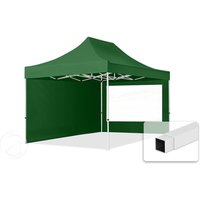 TOOLPORT 3×4,5m Stahl Faltpavillon, inkl. 2 Seitenteile, dunkelgrün – (59046) TOOLPORT 3×4,5m Stahl Faltpavillon, inkl. 2 Seitenteile, dunkelgrün – (59046)