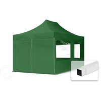 TOOLPORT 3×4,5m Stahl Faltpavillon, inkl. 4 Seitenteile, dunkelgrün – (59047) TOOLPORT 3×4,5m Stahl Faltpavillon, inkl. 4 Seitenteile, dunkelgrün – (59047)