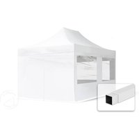 TOOLPORT 3×4,5m Stahl Faltpavillon, inkl. 4 Seitenteile, weiß – (59049) TOOLPORT 3×4,5m Stahl Faltpavillon, inkl. 4 Seitenteile, weiß – (59049)