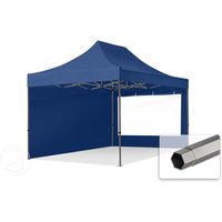 TOOLPORT 3×4,5m Stahl Faltpavillon, inkl. 2 Seitenteile, dunkelblau – (600045) TOOLPORT 3×4,5m Stahl Faltpavillon, inkl. 2 Seitenteile, dunkelblau – (600045)